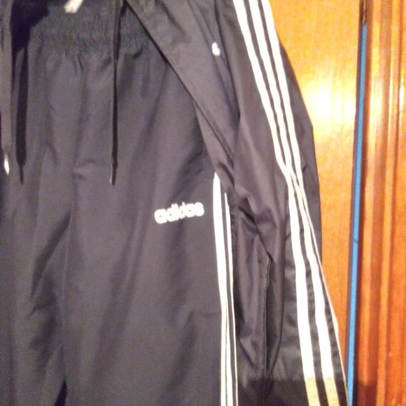 Adidas blue windbreaker sweatsuit - Picture 2 of 2